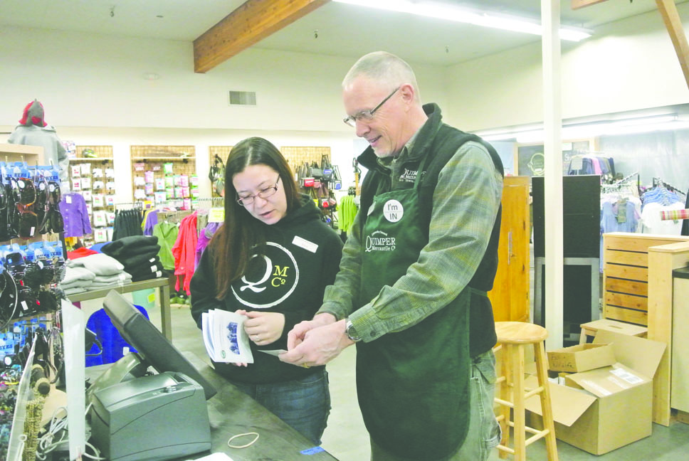 Store employees Kara Gorecki