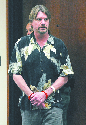 Michael VanAusdle was released on his own recognizance Tuesday after making a preliminary appearance in Clallam County Superior Court. Keith Thorpe/Peninsula Daily News