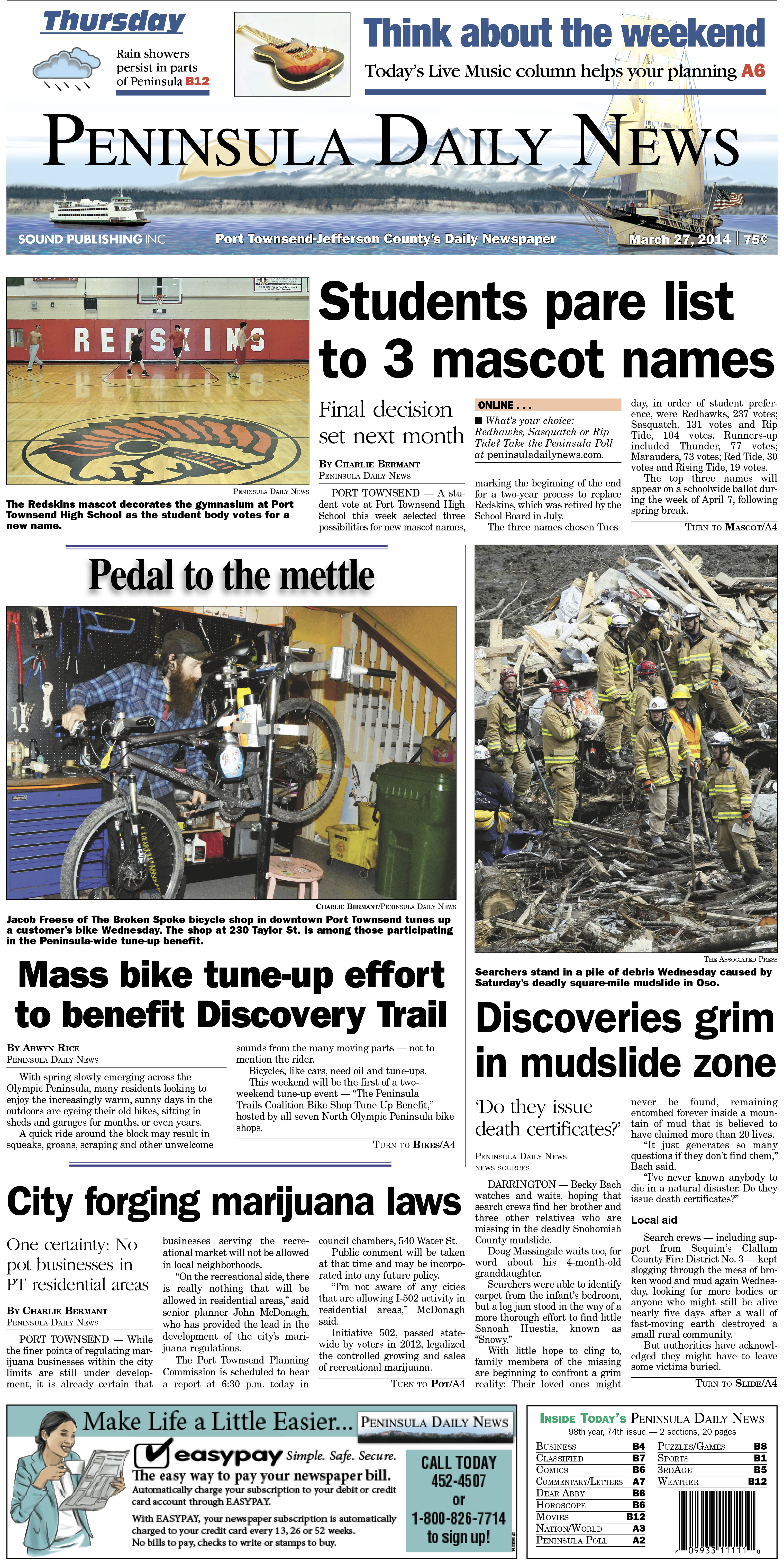 Today's front page for our Jefferson County readers.