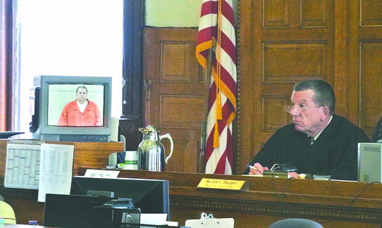 Jefferson County Superior Court Judge Keith Harper listens to lawyers argue for a change of venue for the case of Michael J. Harper