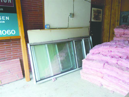 Windows and insulation removed from a home on a Stapf Construction project will be used to build another home. Recycling such materials will be the subject of a seminar at the Home & Garden Show in Port Townsend on Saturday.