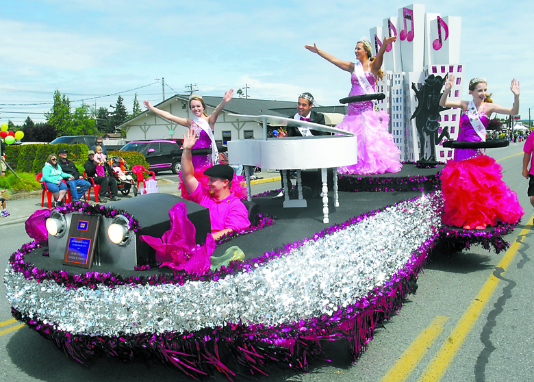The Rhododendron Festival float