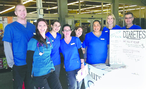 Peninsula College nursing students will join volunteers and staff from the Volunteers in Medicine of the Olympics free clinic to provide screening for diabetes risk at the Saturday Port Angeles Farmers Market. Screenings take place from 10 a.m. to 2 p.m.
