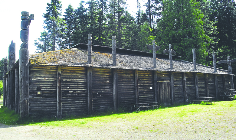 The long-closed longhouse structure at Lincoln Park in Port Angeles is under consideration for demolition and removal. Keith Thorpe/Peninsula Daily News