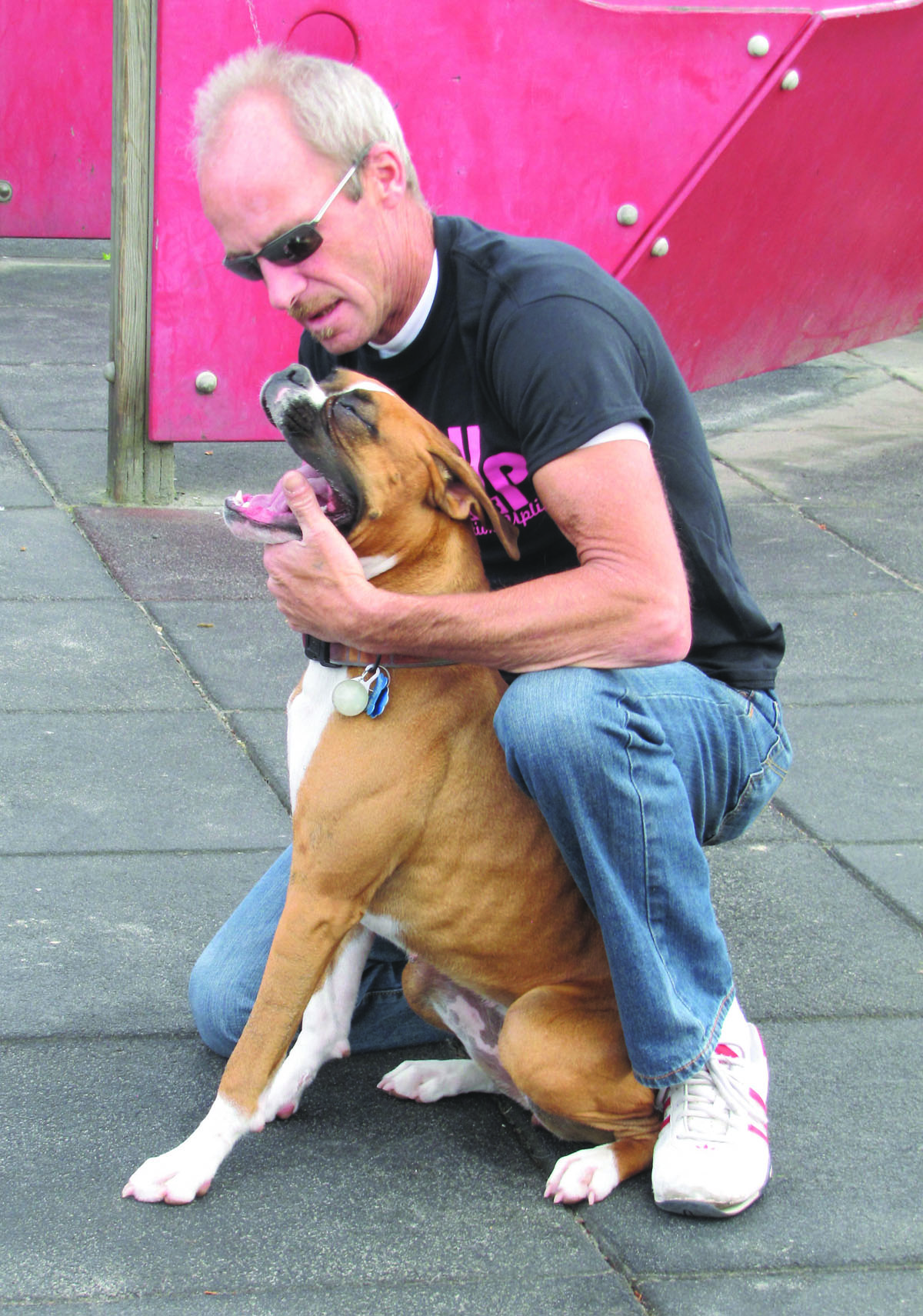 Jesse Zenonian of Port Angeles plays with Felony