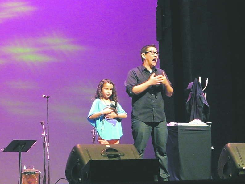 Seattle magician Louie Foxx and his daughter