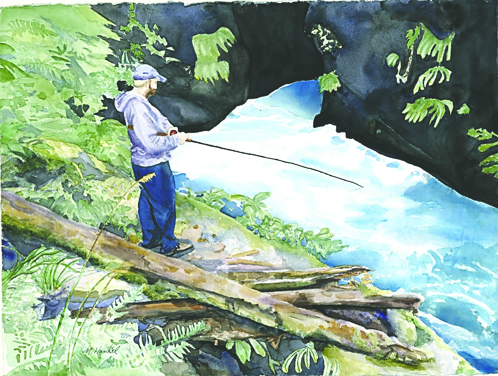 “Hole in the Wall” by Margo Hankel is one of the works that will be on display at Blue Whole Gallery in Sequim.