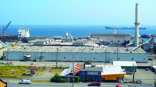 The defunct Peninsula Plywood mill in Port Angeles will be torn down. Keith Thorpe/Peninsula Daily News