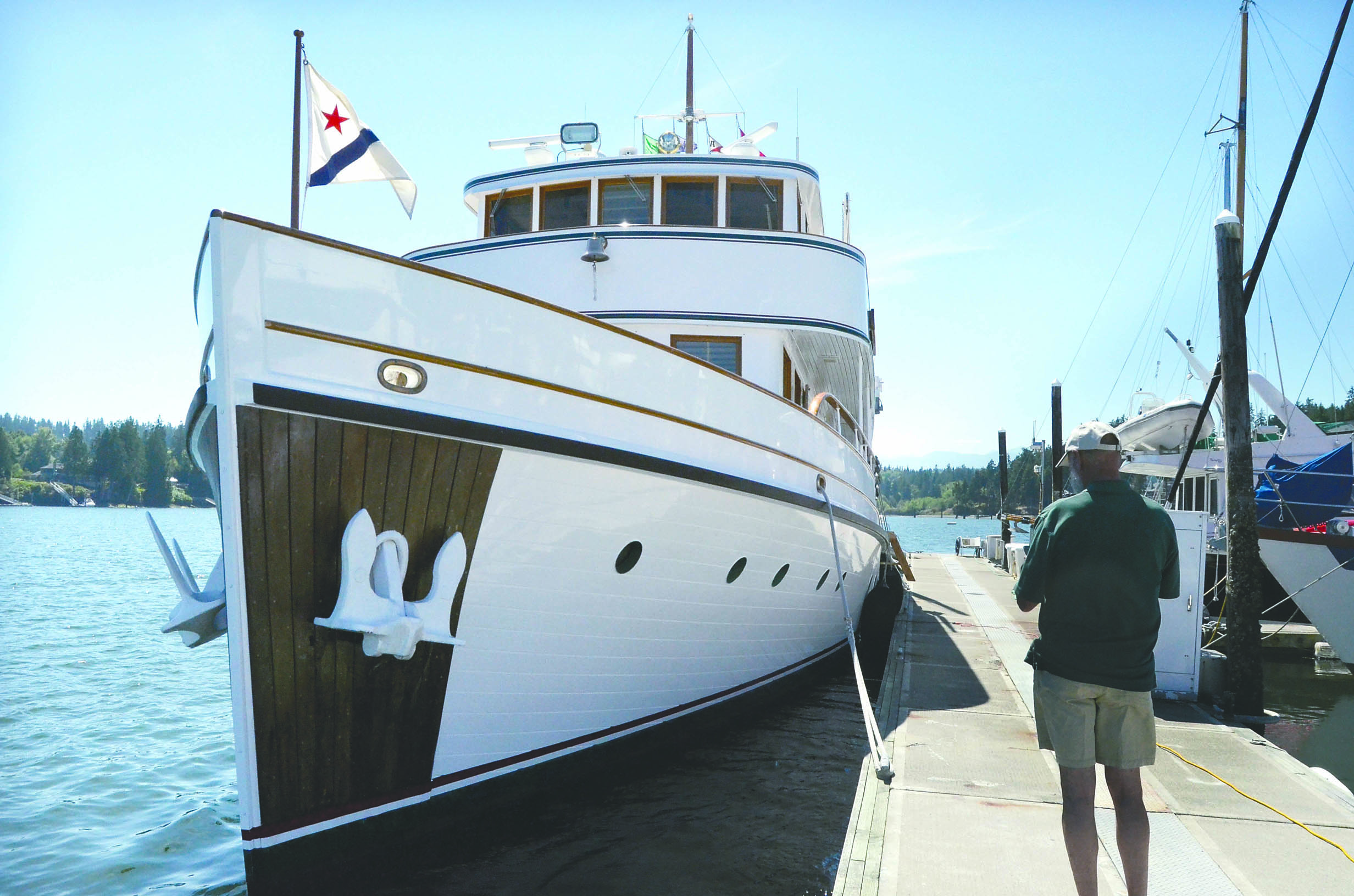 The 100-foot Malibu is seen at Port Ludlow Marina