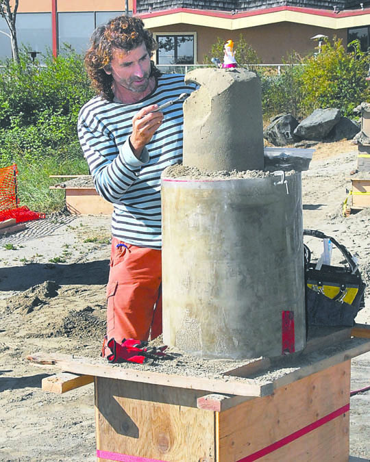 Sand sculptor Craig Mutch of Vancouver