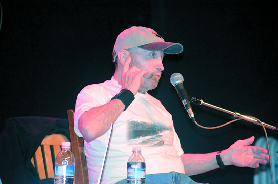Composer and arranger Johnny Mandel talks about Old Blue Eyes at the Port Townsend Jazz Festival. Charlie Bermant/Peninsula Daily News