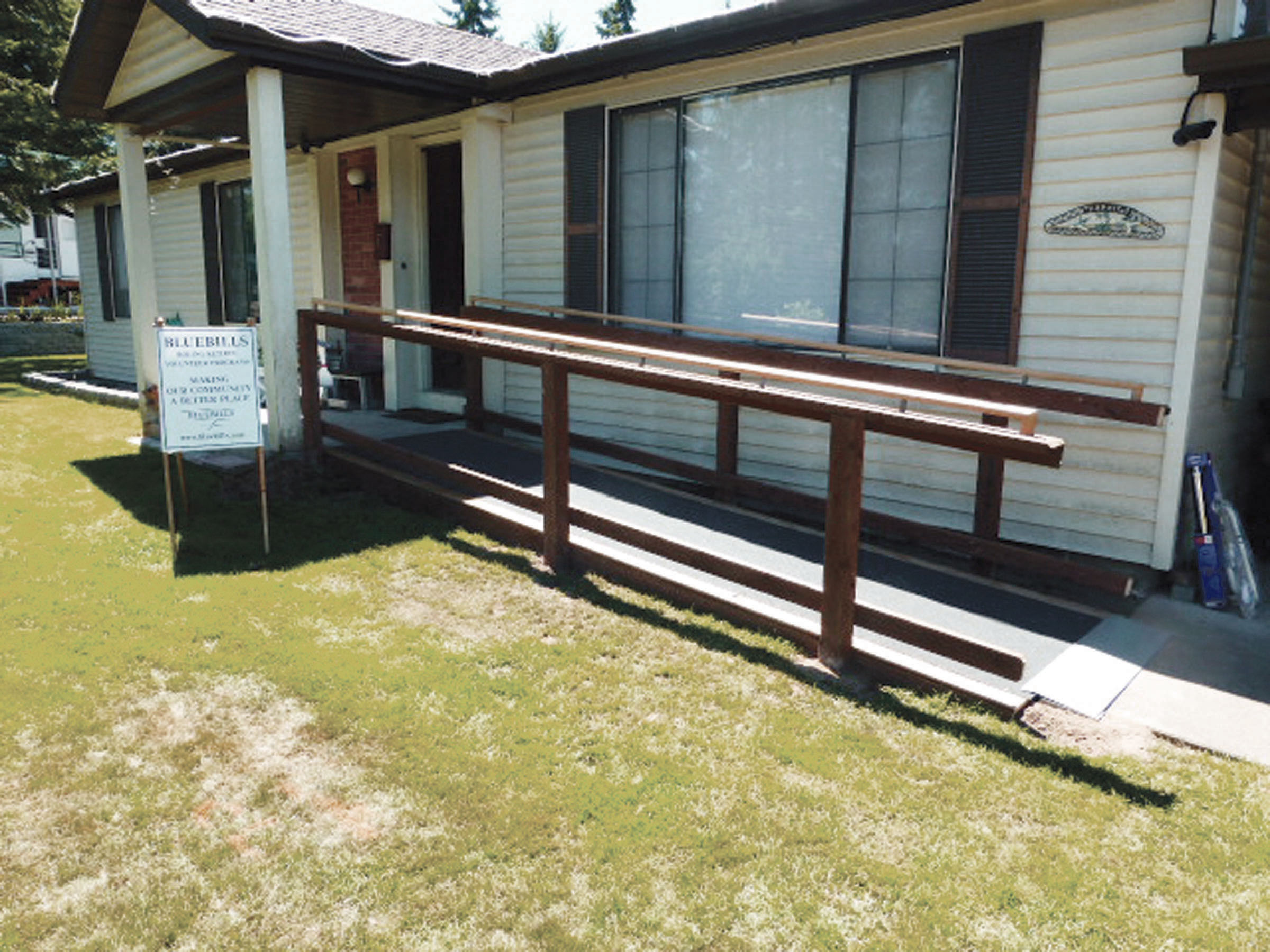 Bluebills often build ramps to help seniors or people with disabilities remain in their homes.  —Photo by Rodney Harp