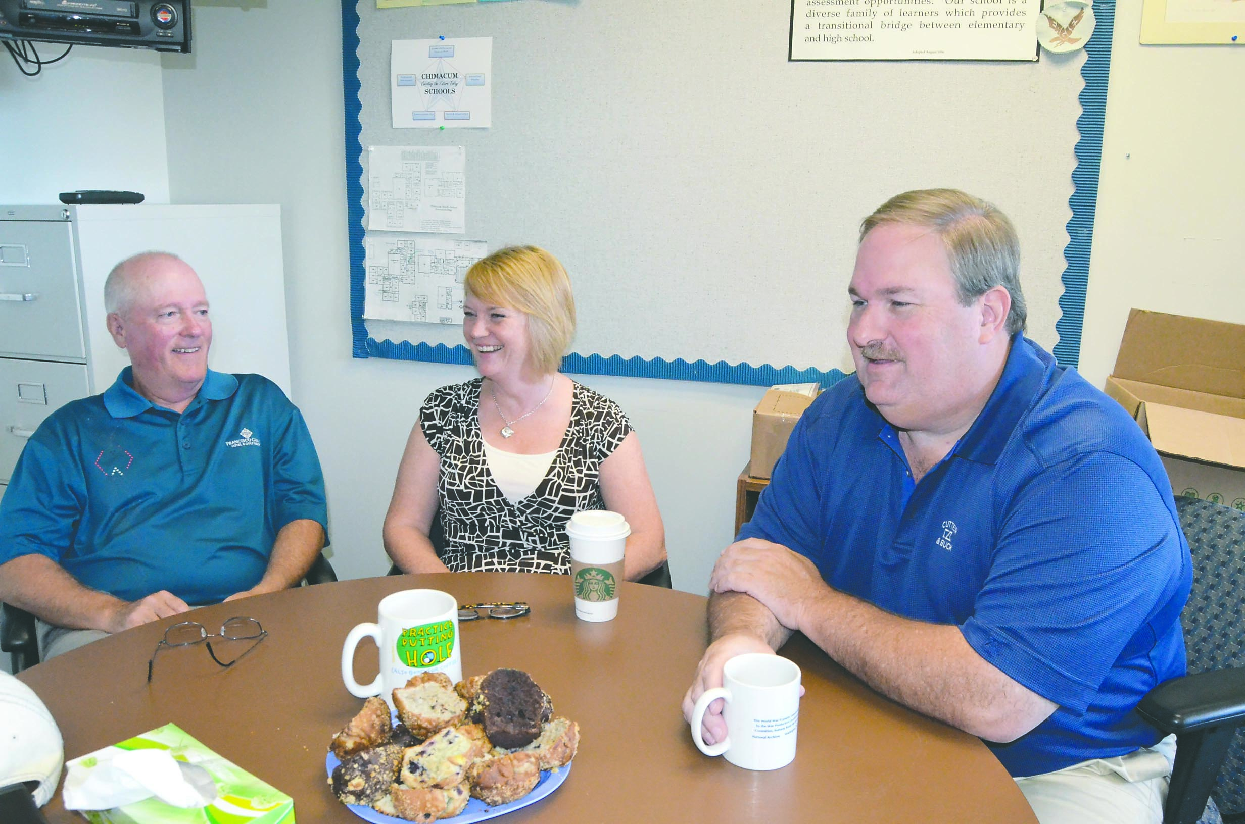 The new Chimacum Schools administrative team includes (from left) Interin Superintendent Rich Stewart