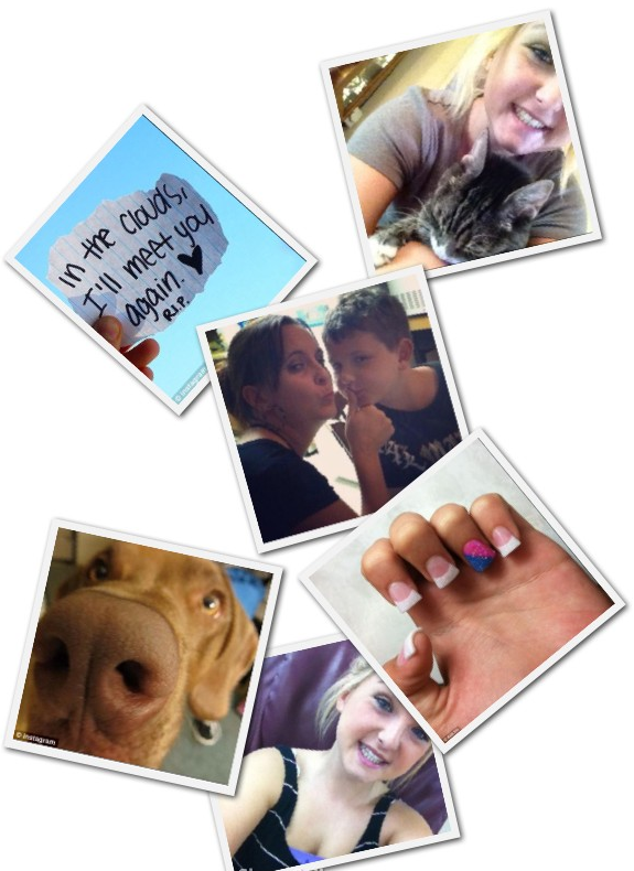 Photos Hannah Anderson posted during her online chat this week. The photos show her