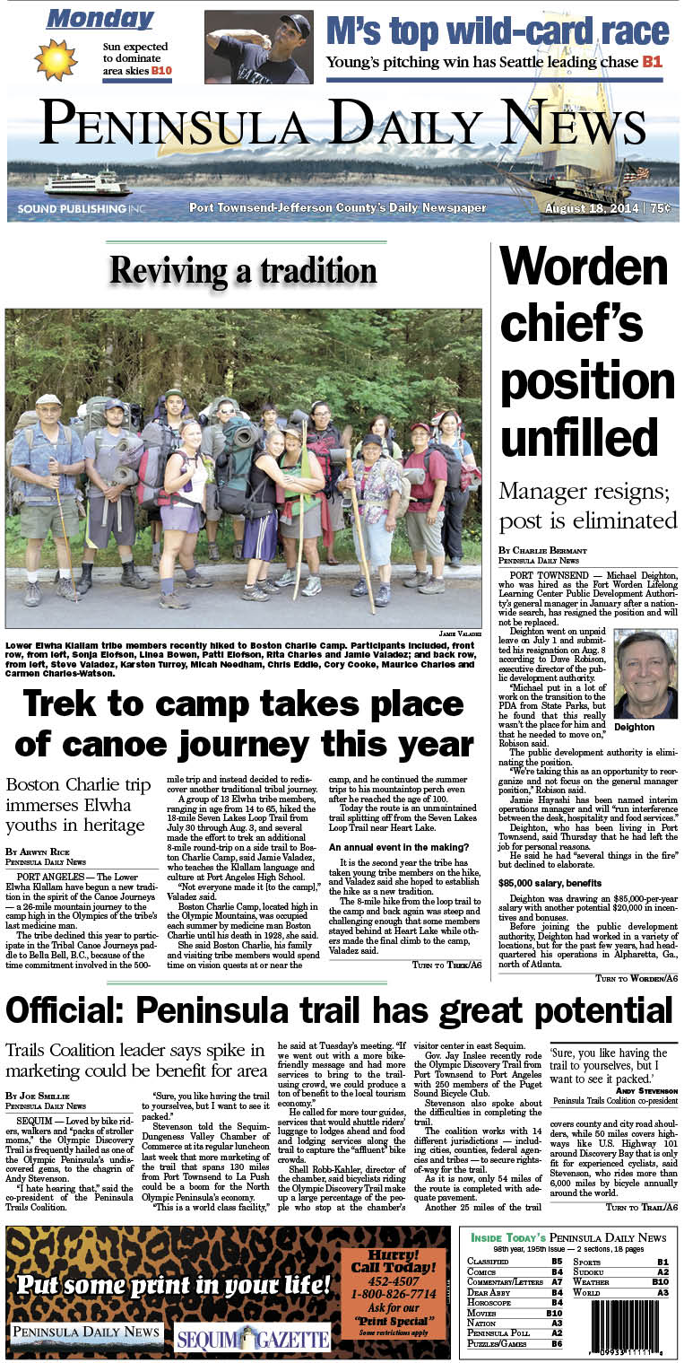 PDN's front page for today's Jefferson County readers. There's more inside that isn't online!