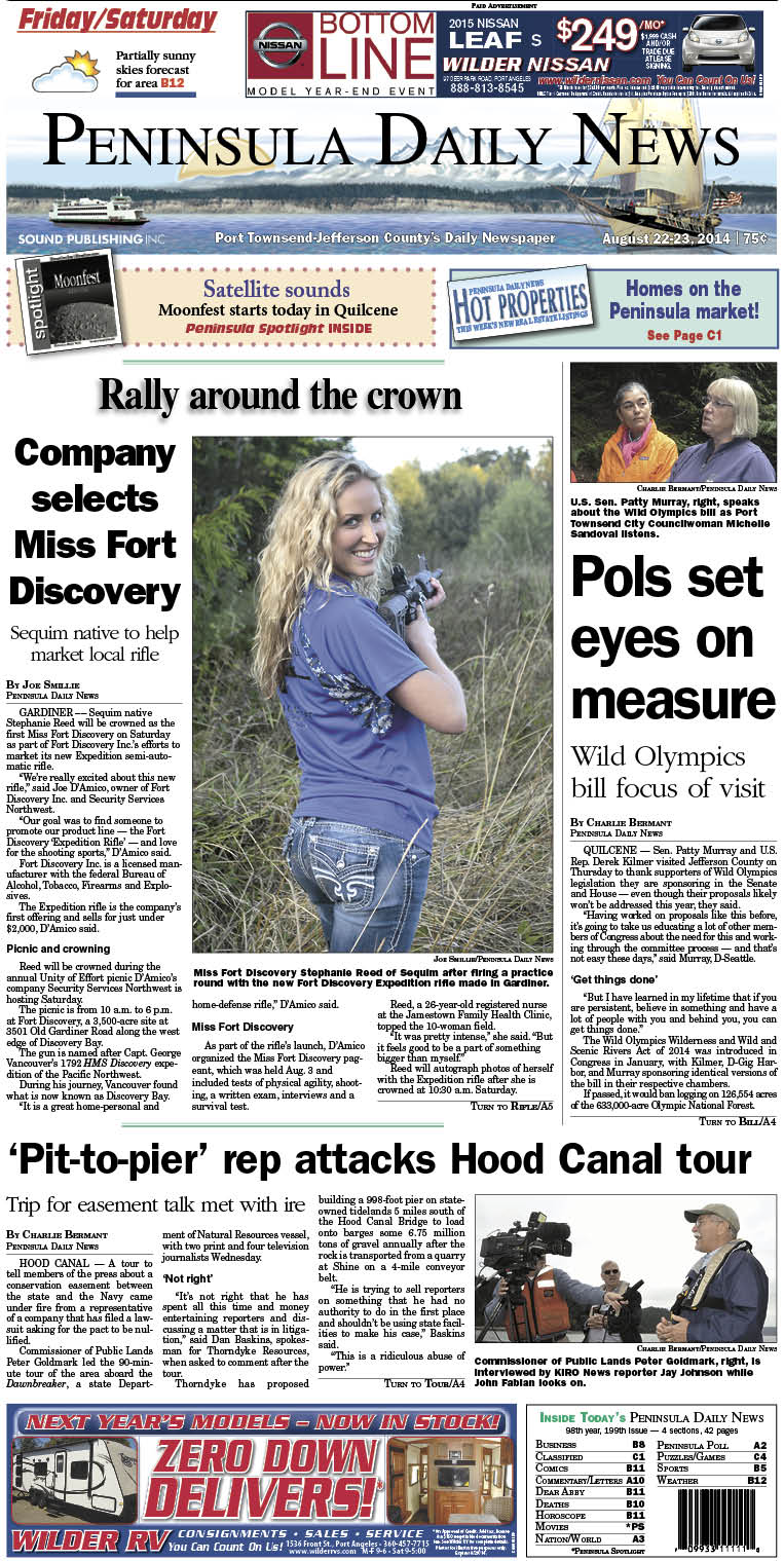 PDN's front page for today's Jefferson County readers. There's more inside that isn't online!