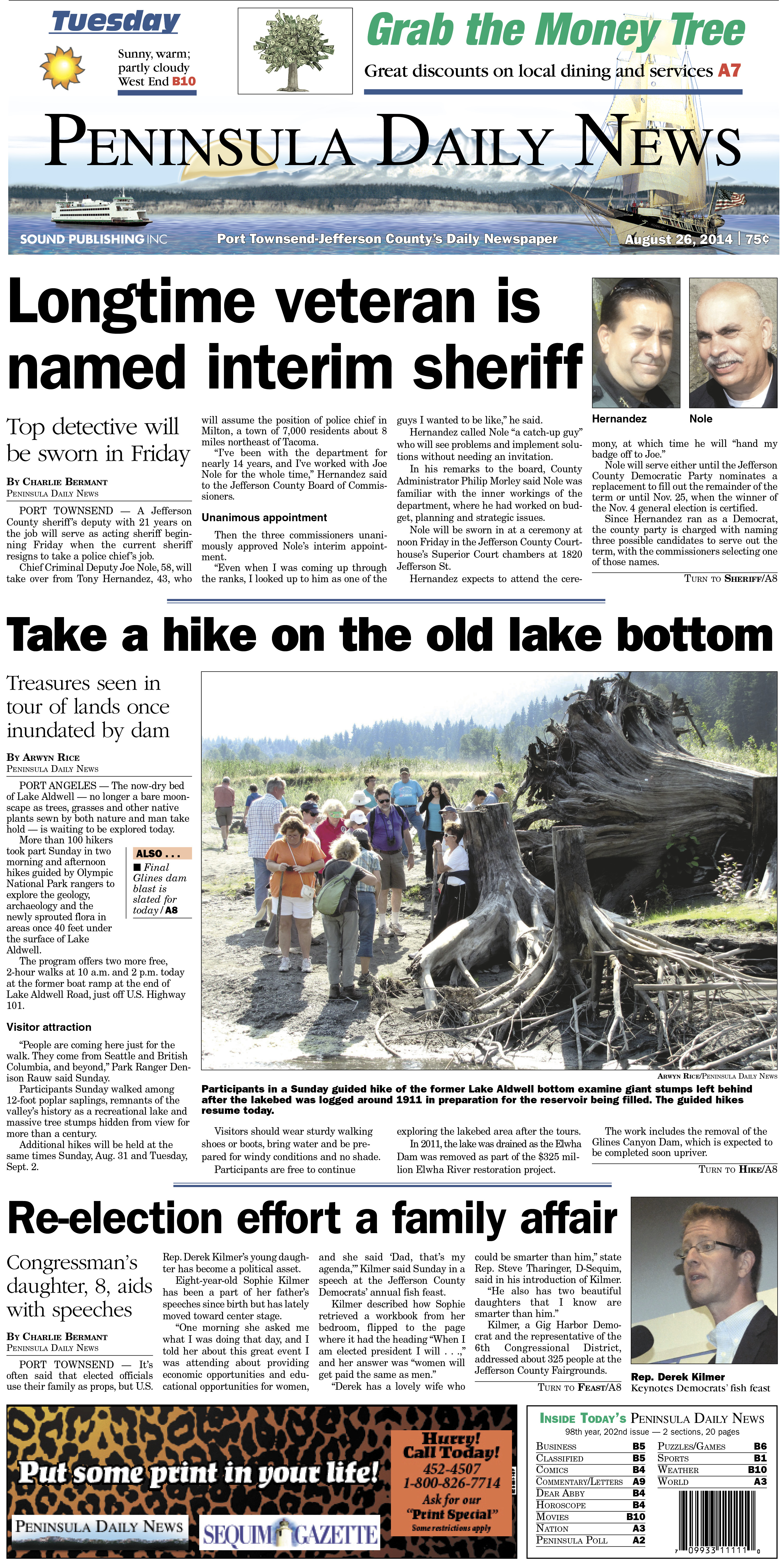 PDN's front page for today's Jefferson County readers. There's more inside that isn't online!