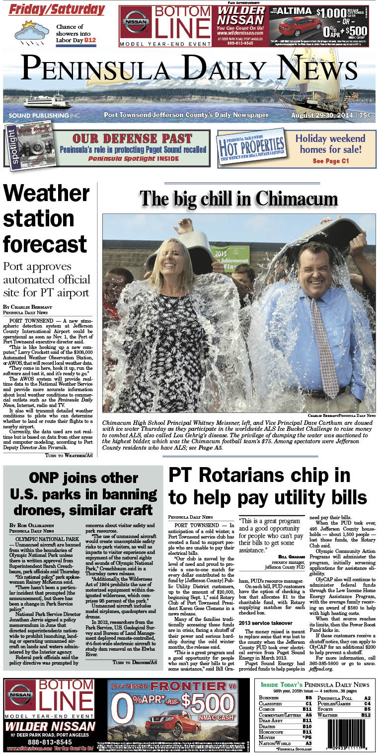 PDN's front page for today's Jefferson County readers. There's more inside that isn't online!