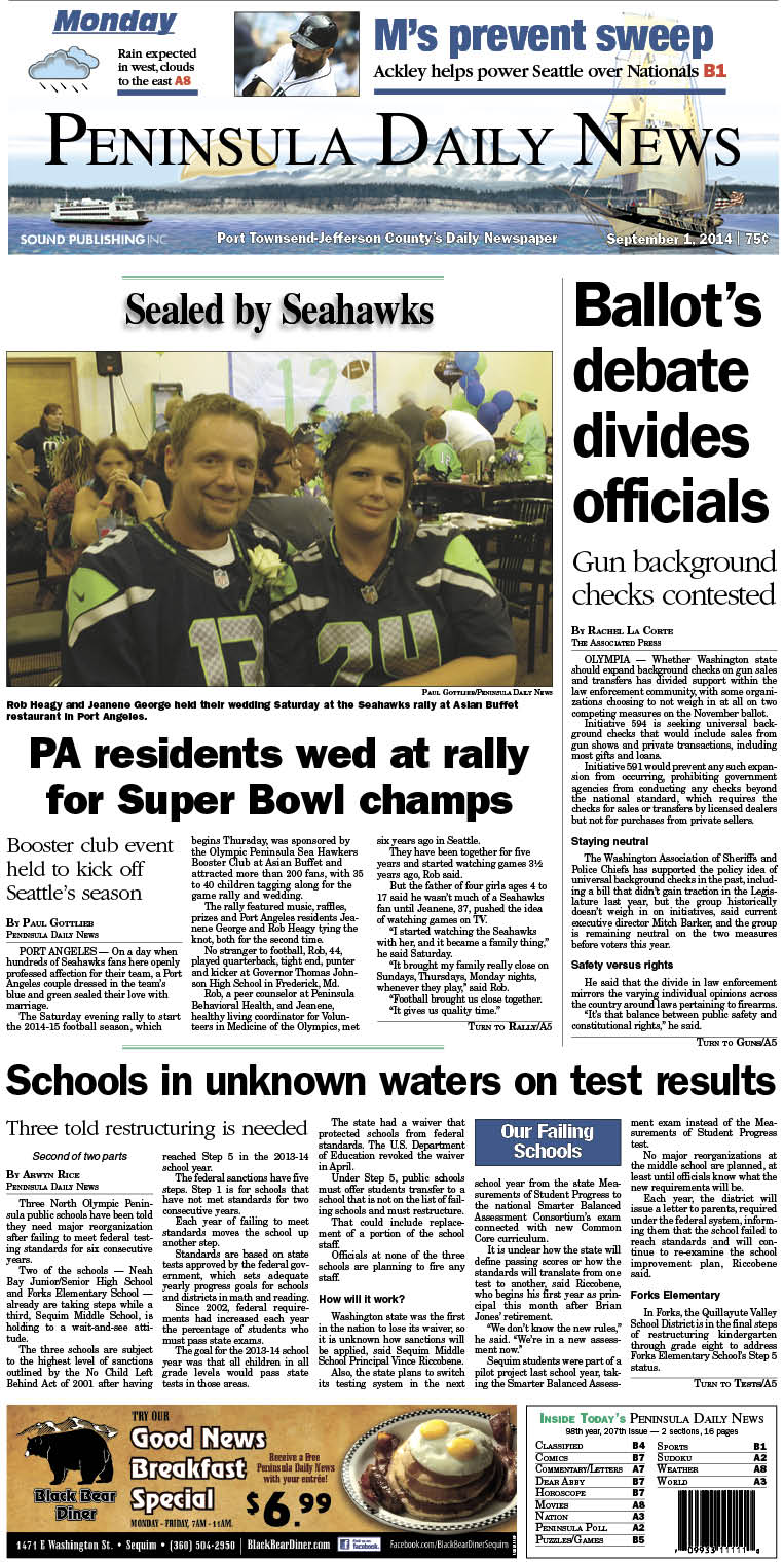 PDN's front page for today's Jefferson County readers. There's more inside that isn't online!