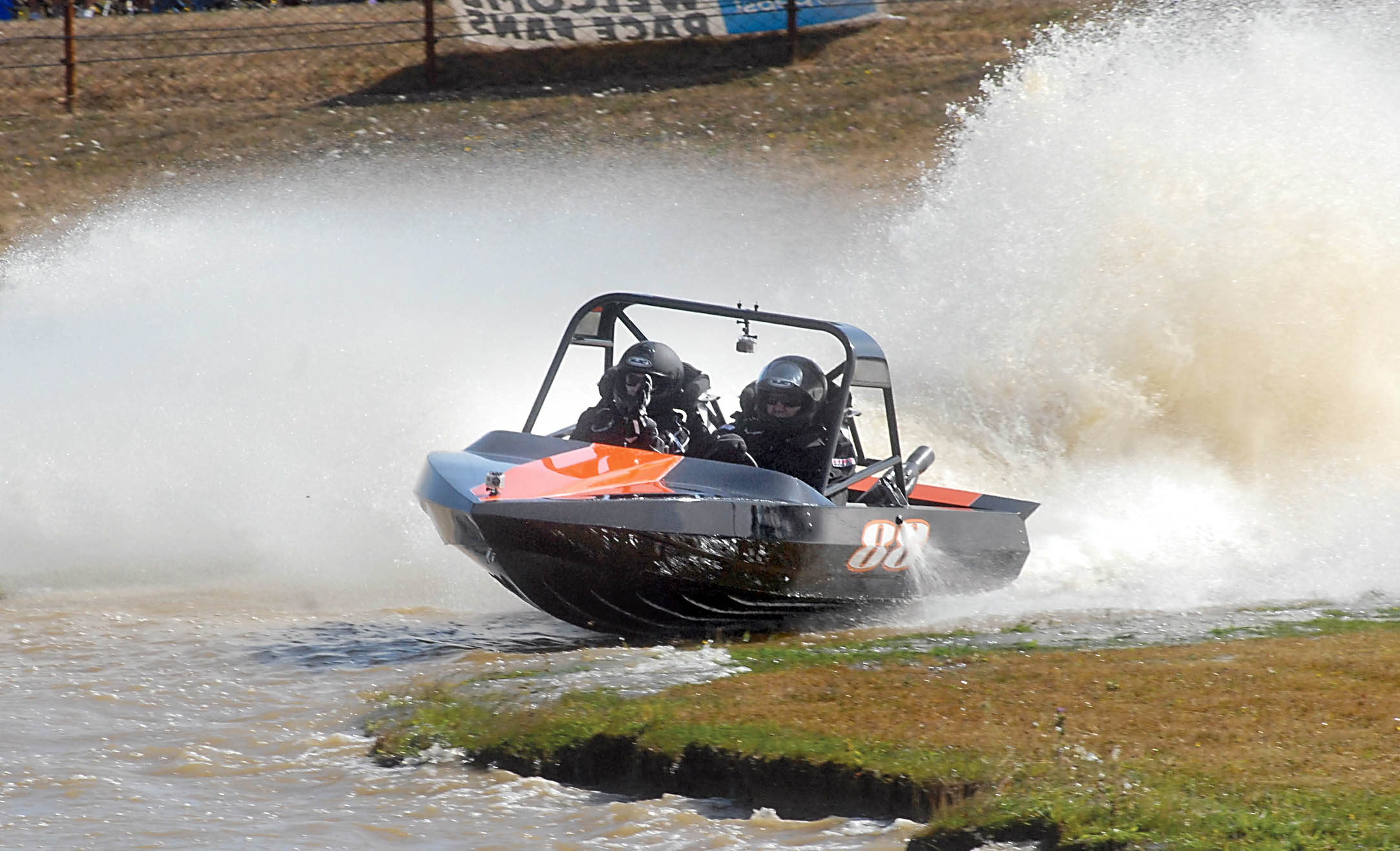 The Fat Buddy Racing Team No. 88 boat driven by Jordi Cook and navigated by Deb Cook of Princeton