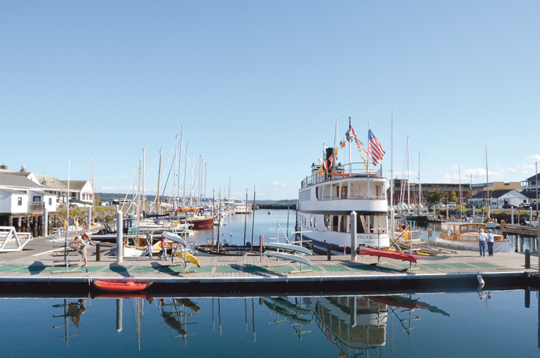 The Point Hudson Marina had a lot of room Wednesday with the view dominated by the Virginia V