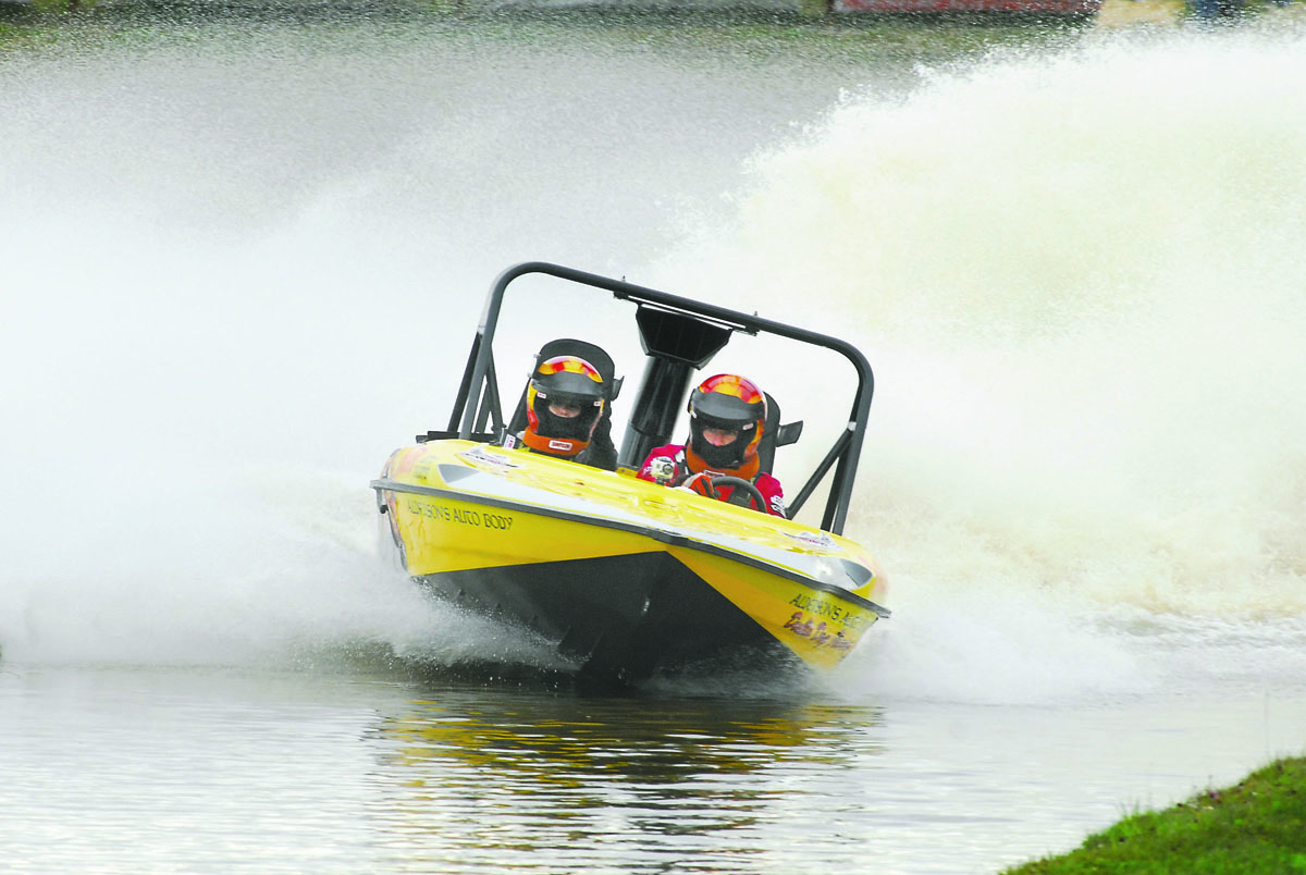 Jeepers Creepers is one of the boats that will round the track at Extreme Sports Park in Port Angeles today. Keith Thorpe/Peninsula Daily News