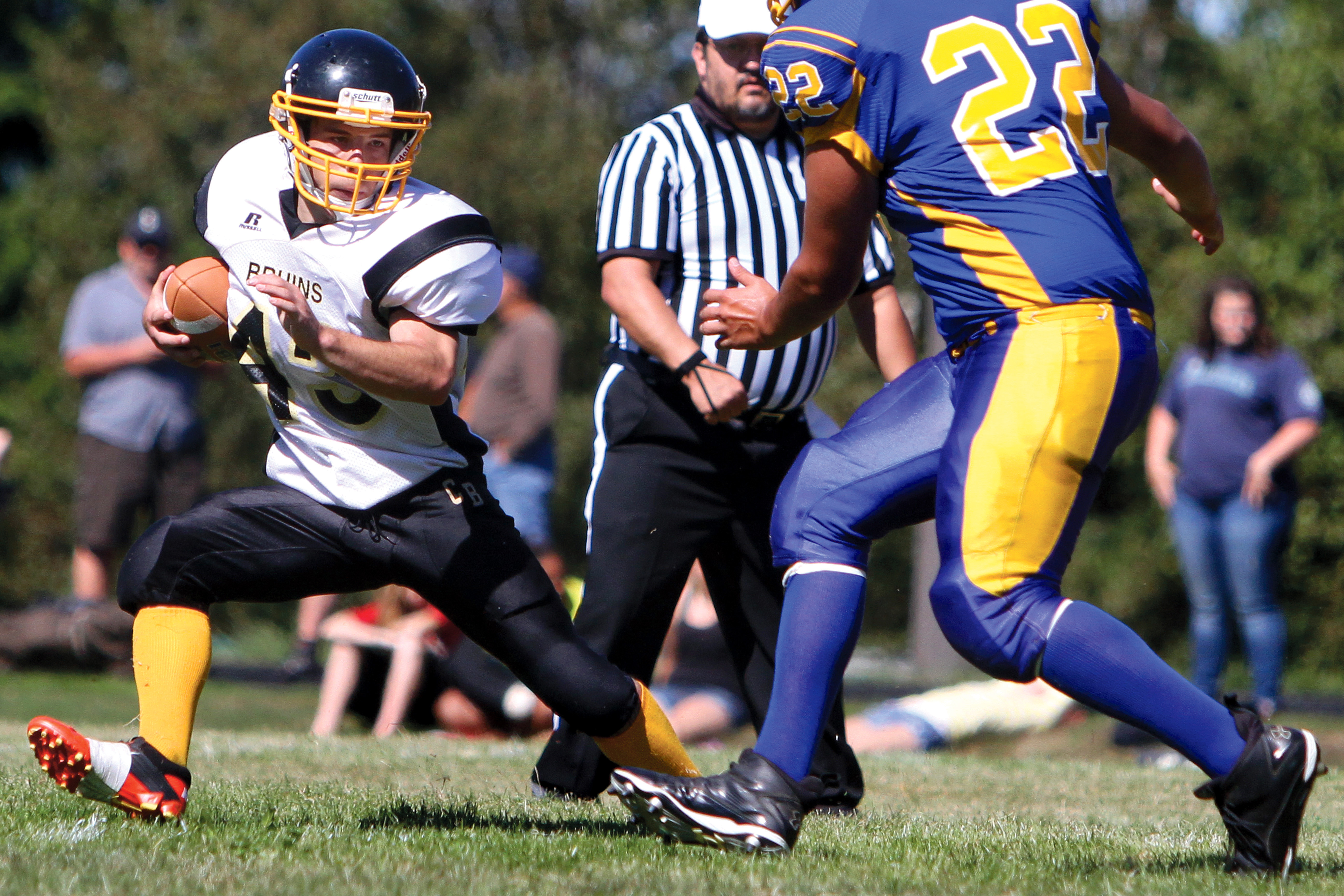 Clallam Bay running back Casey Randall