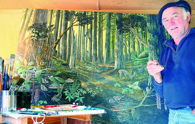 Larry Eifert shows off "A Walk on the Wild Side