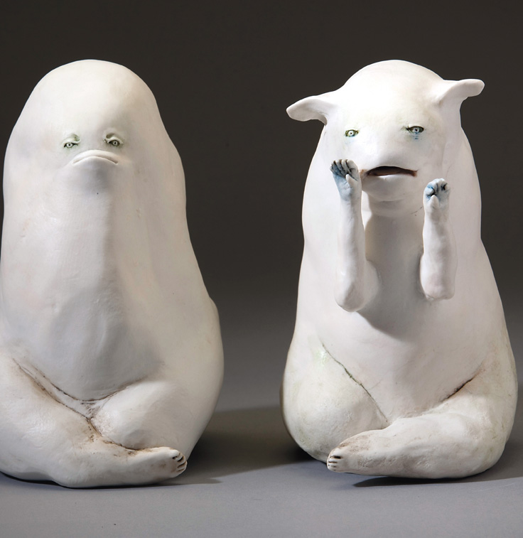 "Saudade East and West" is part of sculptor Heidi Preuss Grew's new show at the Port Angeles Fine Arts Center. Kelly J. James