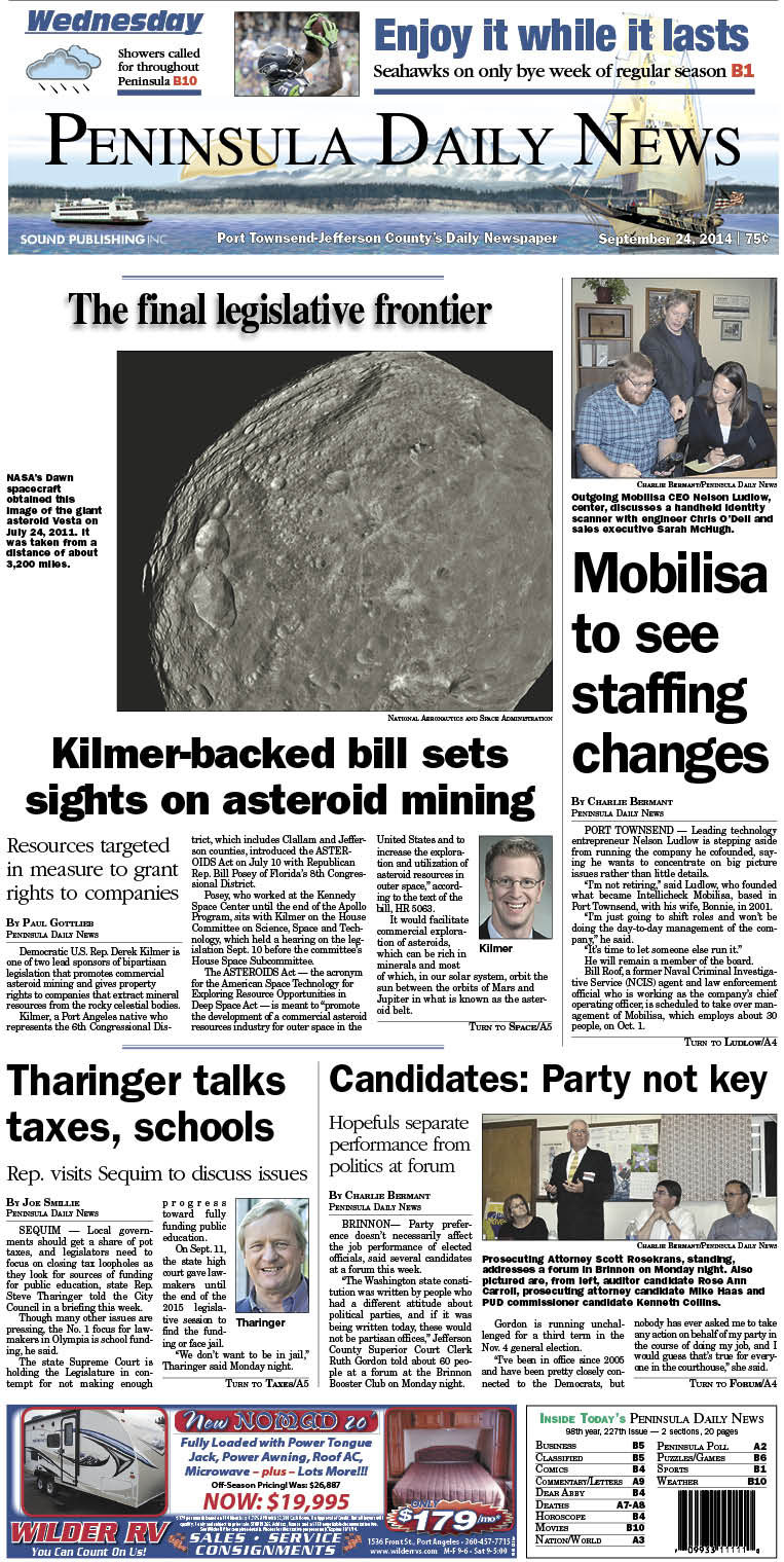 PDN's front page for today's Jefferson County readers. There's more inside that isn't online!