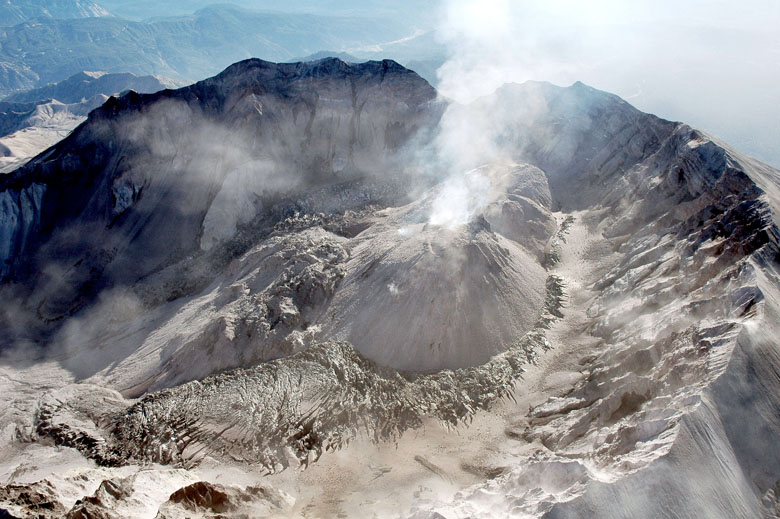 Mount St. Helens' crater