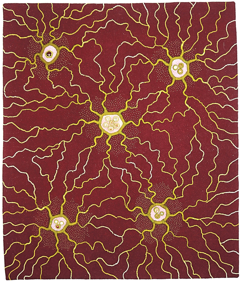 Albuquerque artist Betty Busby's “Neurotic” is among the scores of works in the North Olympic Fiber Arts Festival show at the Museum & Arts Center in Sequim.