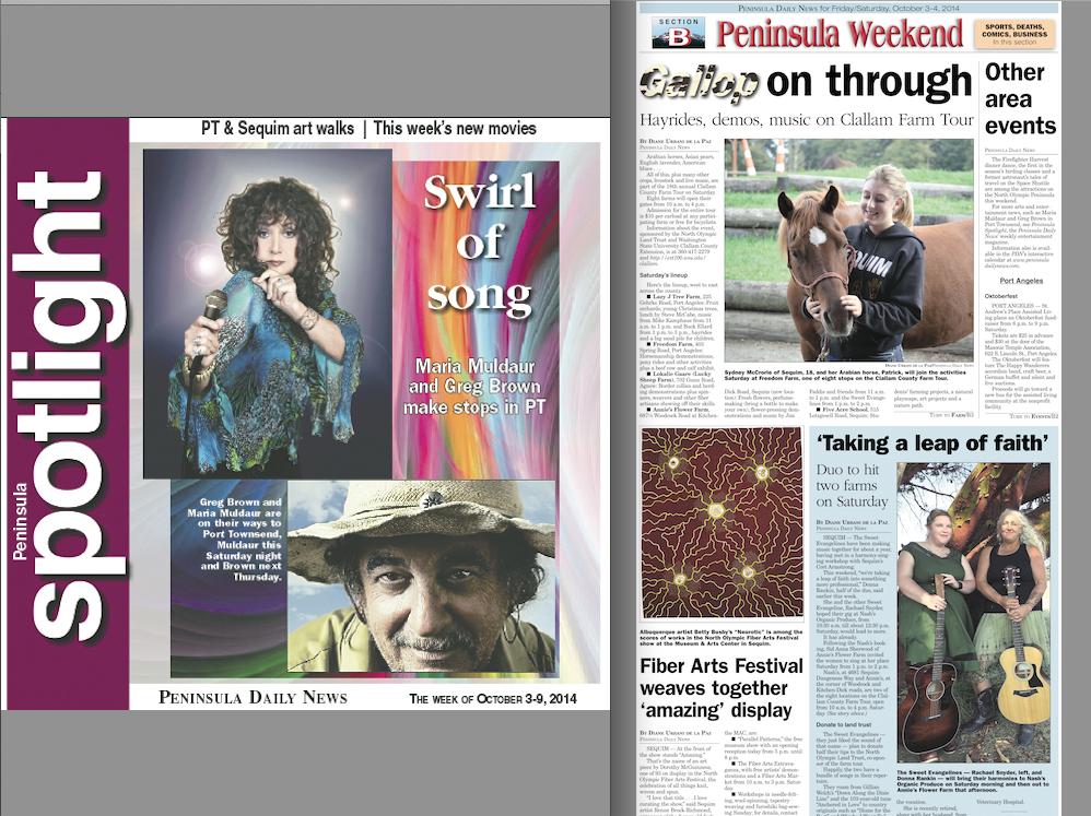 READ ALL ABOUT IT — Another busy weekend on the North Olympic Peninsula!