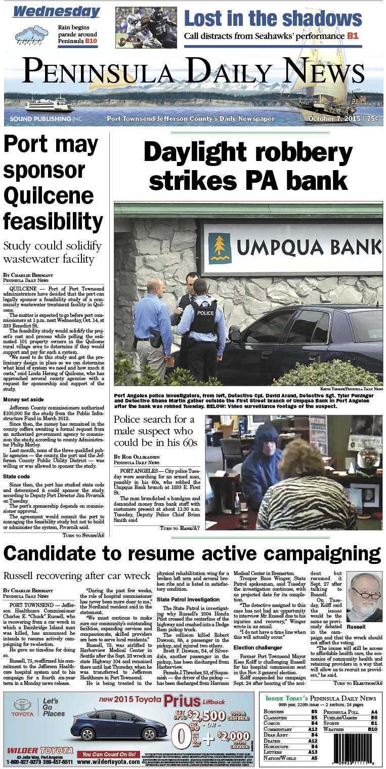 Today's front page tailored for the PDN's readers in Jefferson County. There's more inside that isn't online!