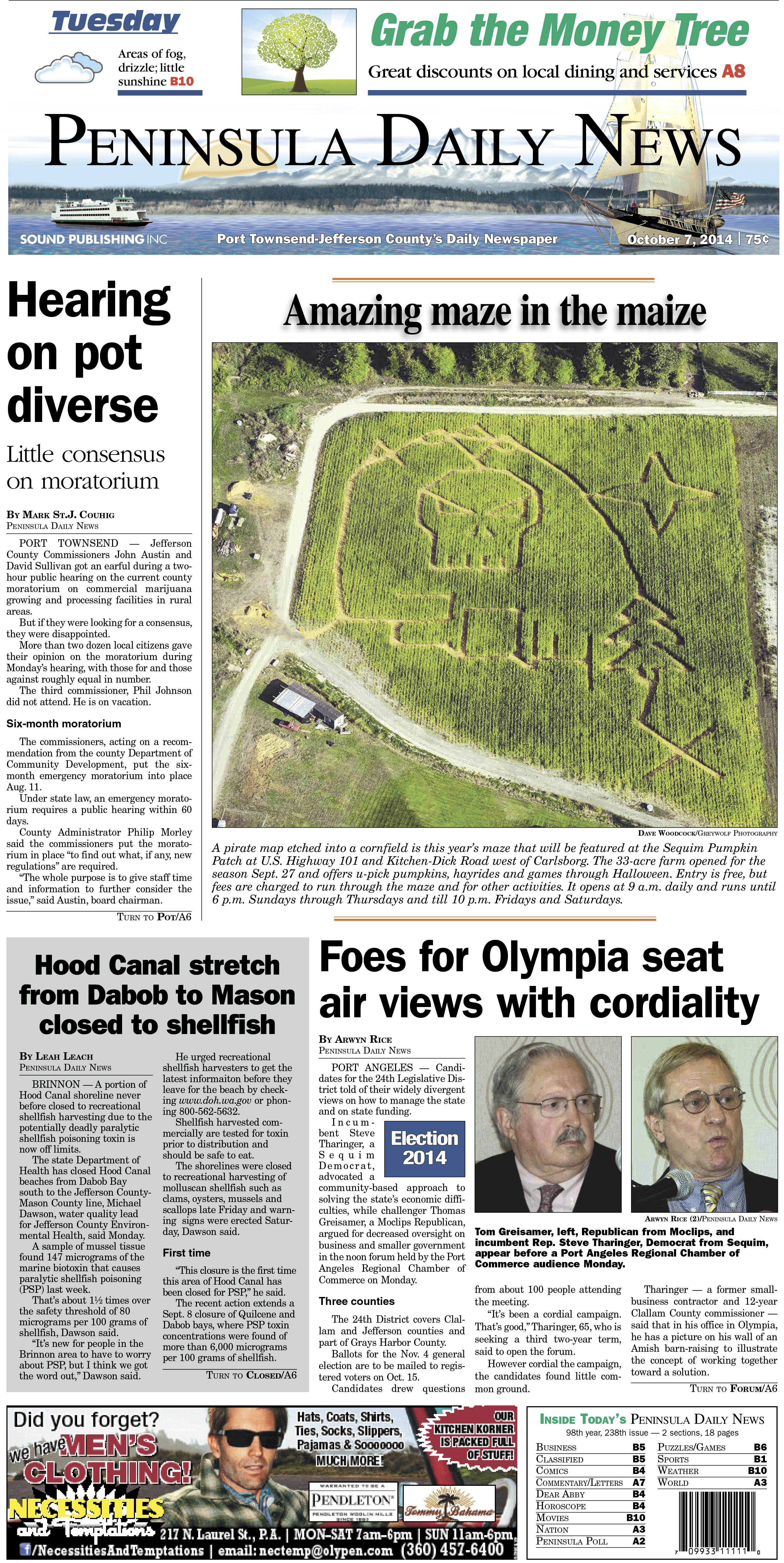 Here is today's Jefferson County front page — news tailored to your community. There's more inside that isn't online!