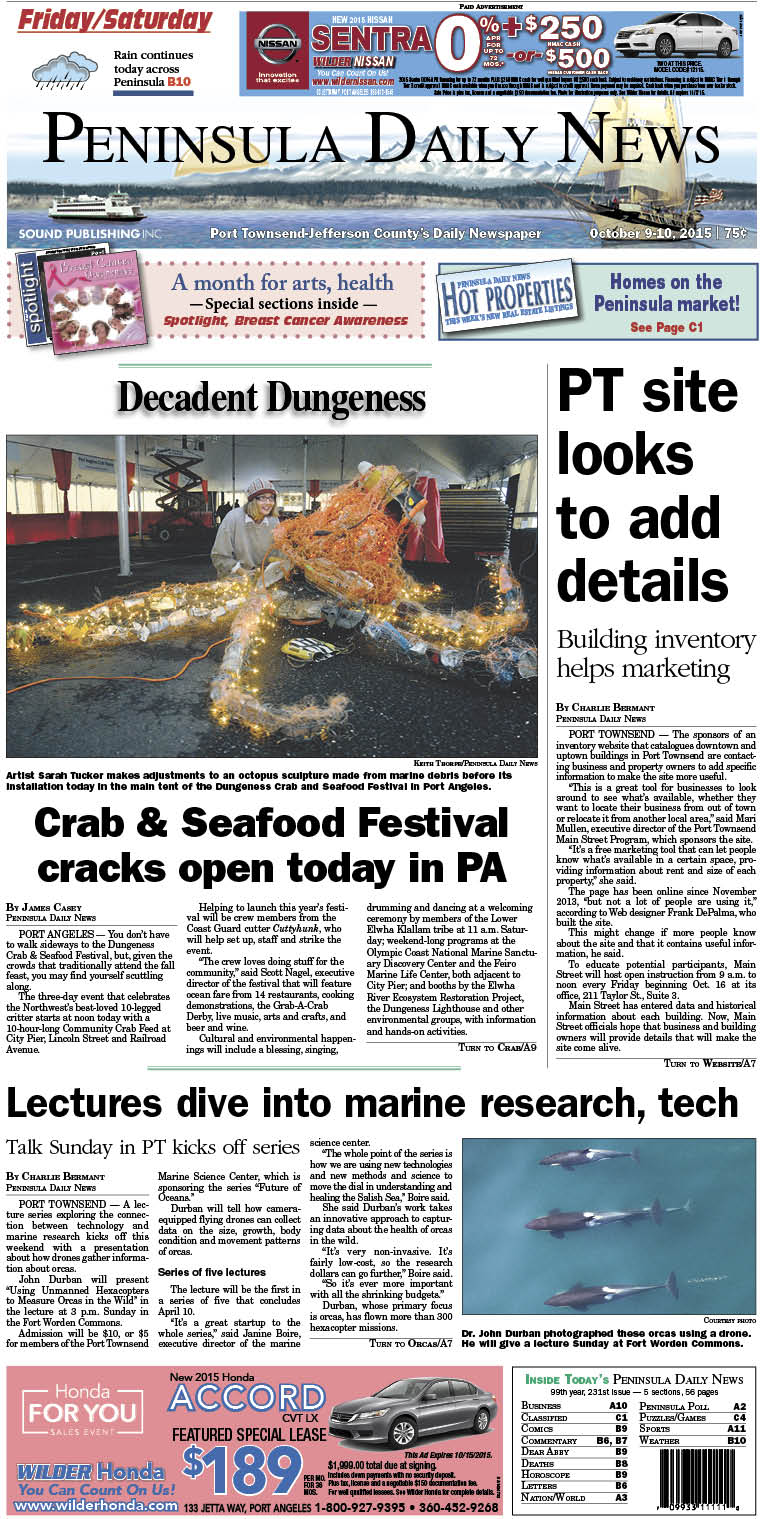 Today's front page tailored for the PDN's readers in Jefferson County. There's more inside that isn't online!