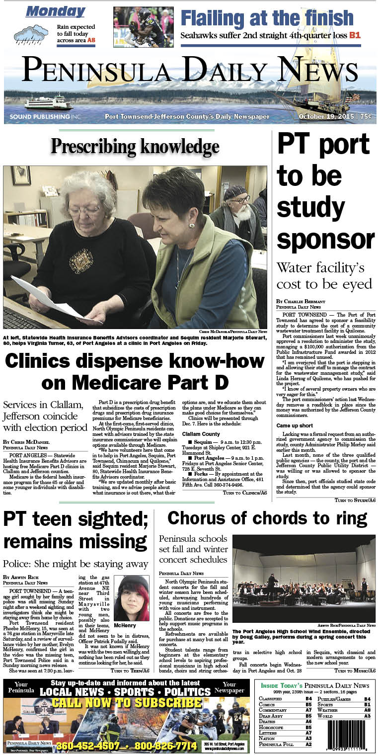 Today's front page tailored for the PDN's readers in Jefferson County. There's more inside that isn't online!