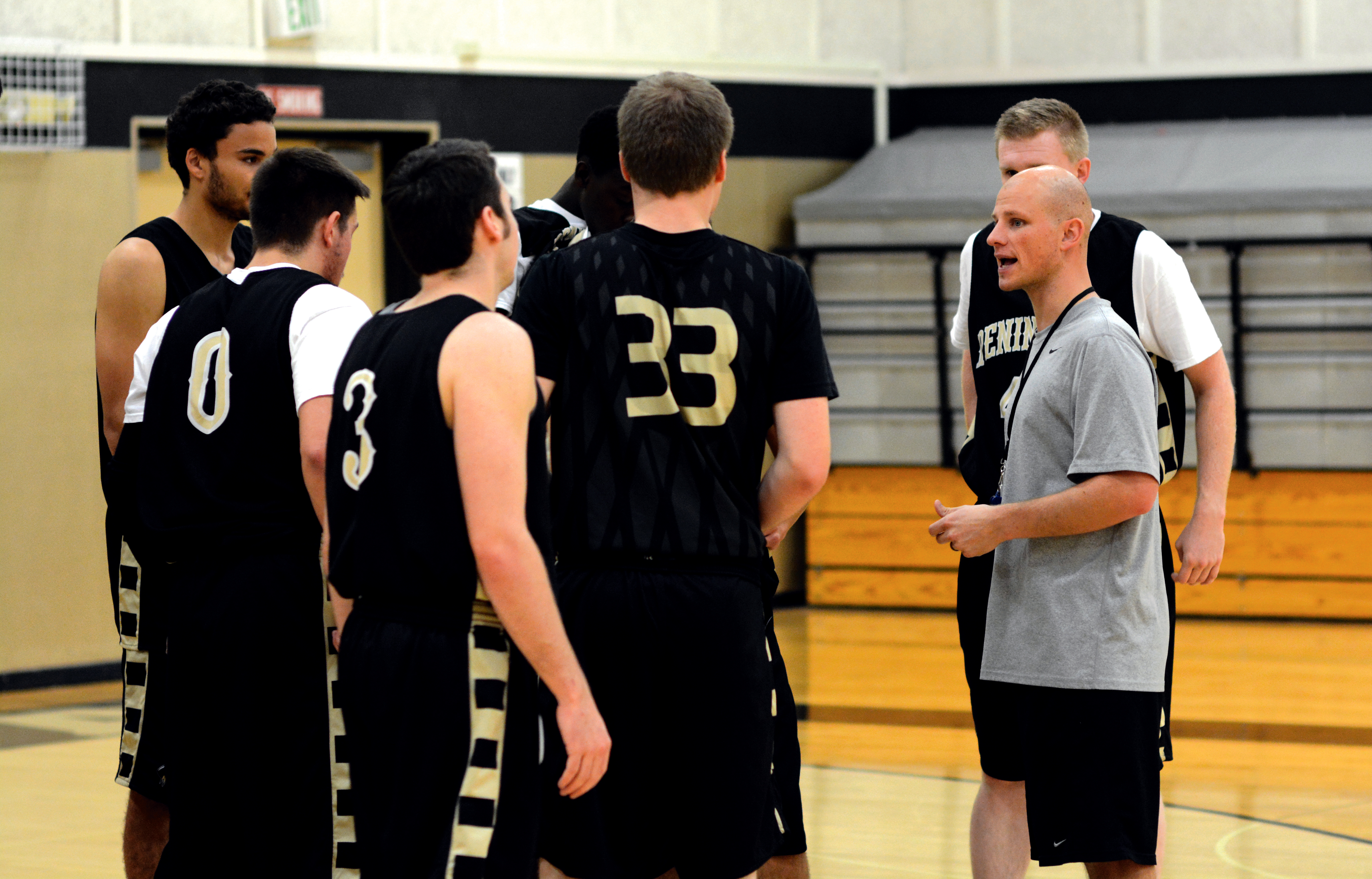 Peninsula College men's basketball coach Mitch Freeman