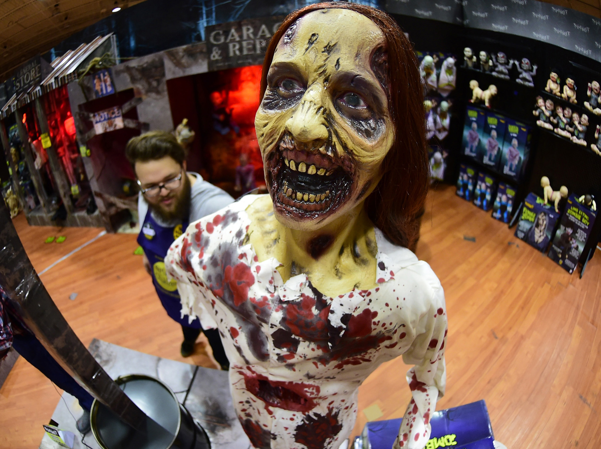 Zombie costumes are once again popular choices for Halloween