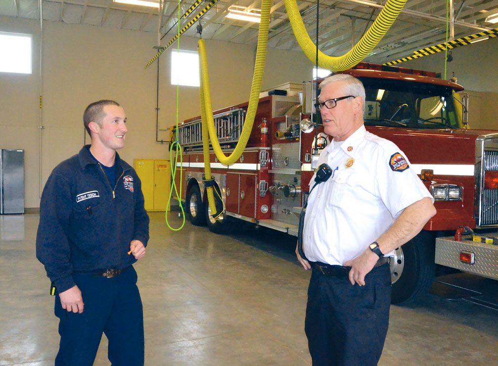 Firefighter C.J. Tesch