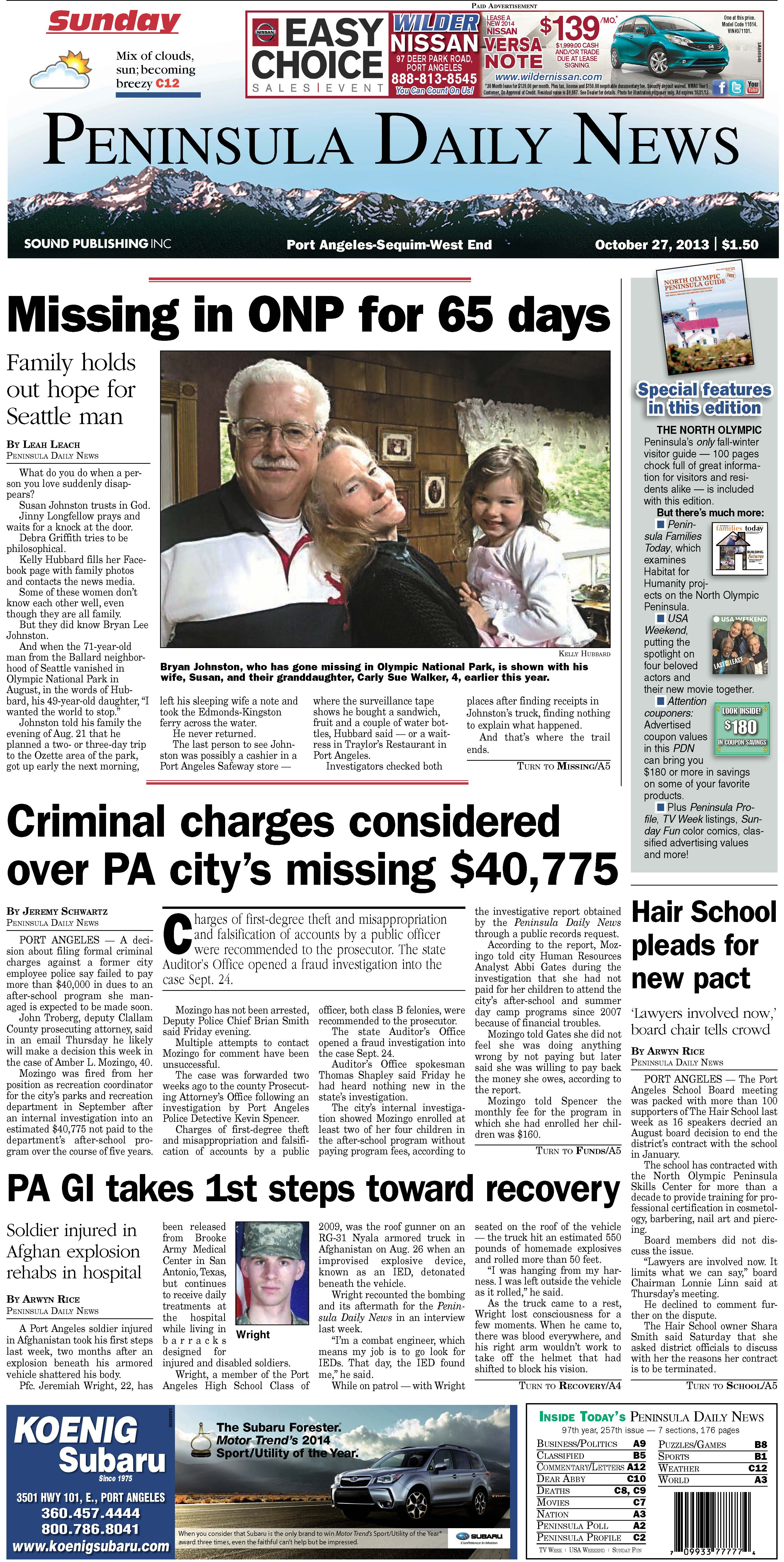 Criminal charges considered in case of $40,775 missing from Port Angeles city coffers