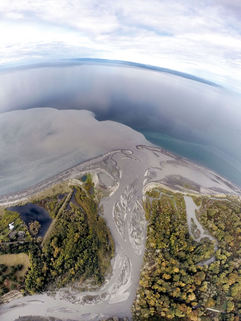 The Elwha River mouth