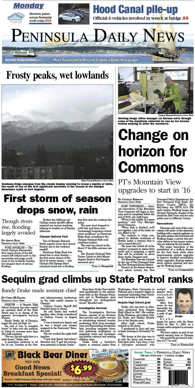 Today's front page tailored for the PDN's readers in Jefferson County. There's more inside that isn't online!