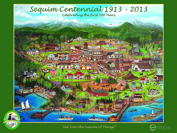 The Sequim Centennial poster sells for $10 and is available at several locations in Sequim.
