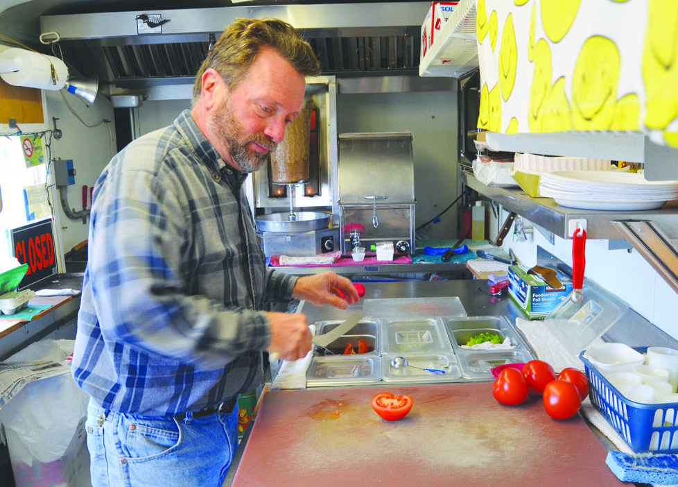 Rich Coletta has been dishing up gyros and falafels in Port Townsend since 2006. Charlie Bermant/Peninsula Daily News