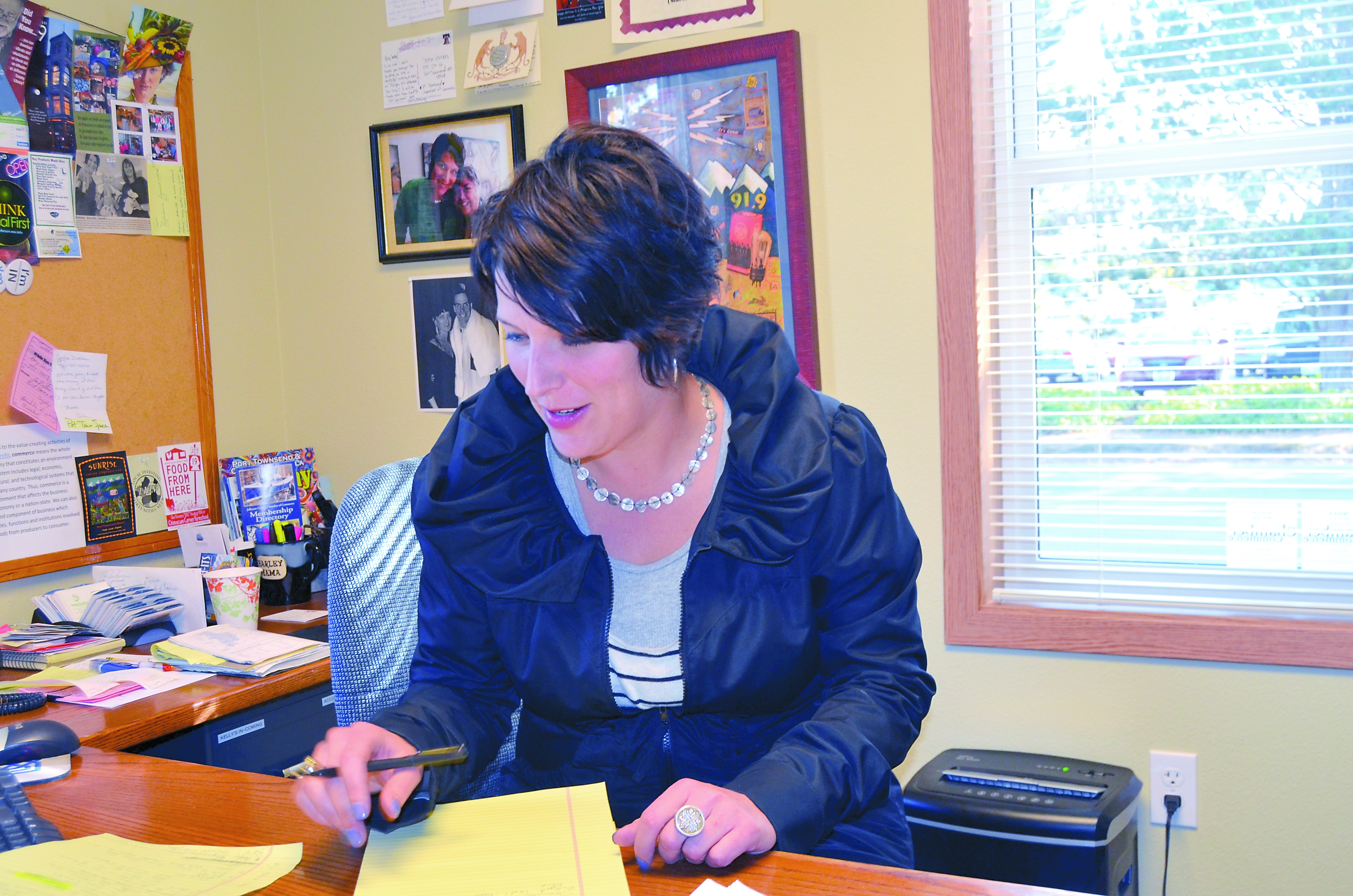 Teresa Verraes at the Jefferson County Chamber of Commerce office.