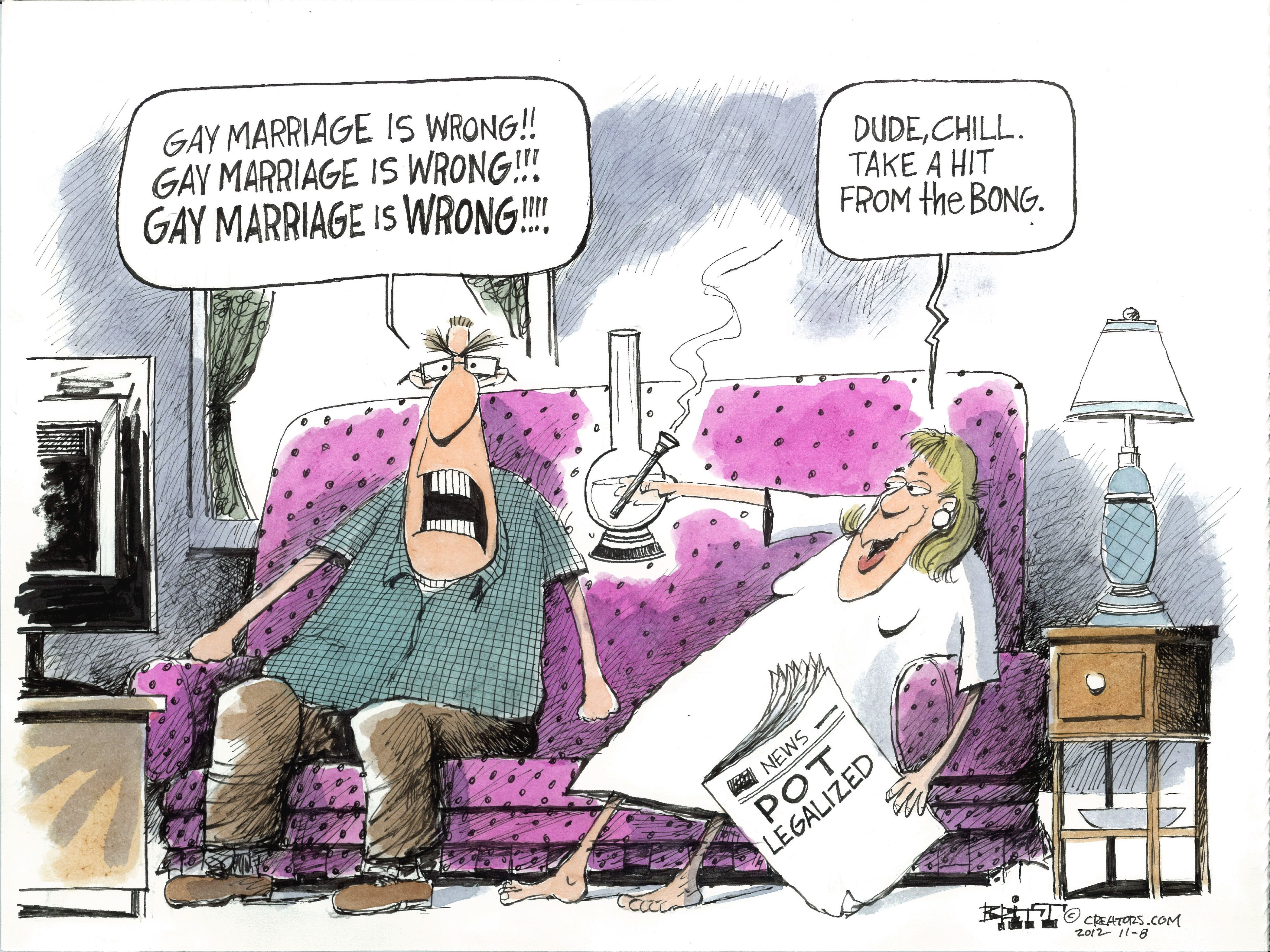 Editorial cartoon in Friday's print edition of the Peninsula Daily News.