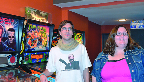 Middletown Dreams co-owners Paul Rice and Miranda Boyer said they will periodically swap out their pinball machines to keep things fresh at the Port Townsend arcade/bar. Charlie Bermant/Peninsula Daily News