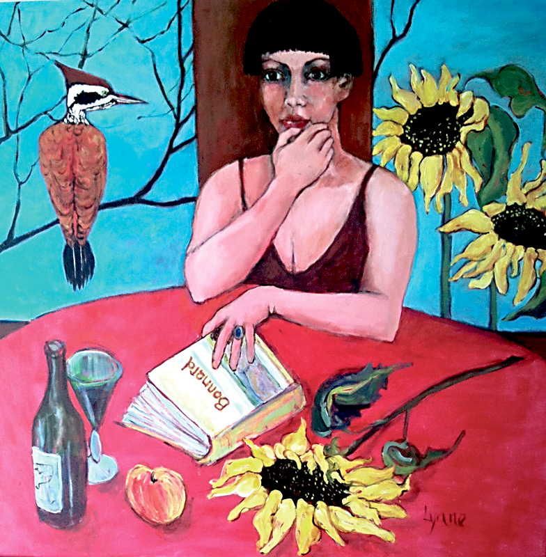 “The Woodpecker” by Lynne Armstrong is among the images in “Art Convergence