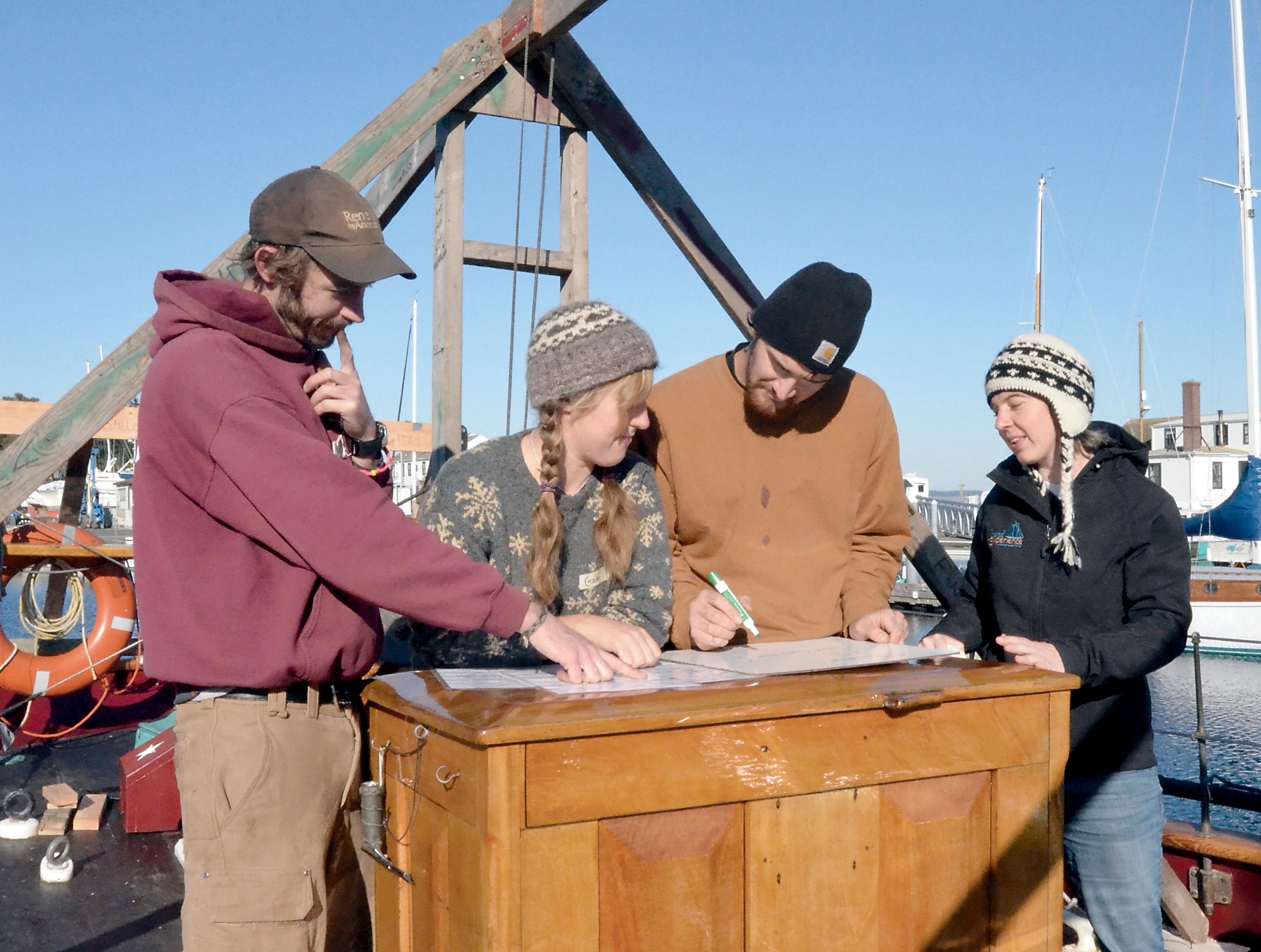 Adventuress crew members Chris Fanshier